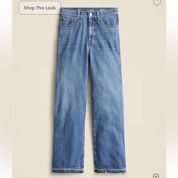 J Crew High Rise ‘96 Kickout Jean Classic Blue Denim Jeans sz28- NWT - Picture 3 of 12